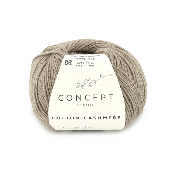 Katia Cotton-Cashmere 91 Gris beige