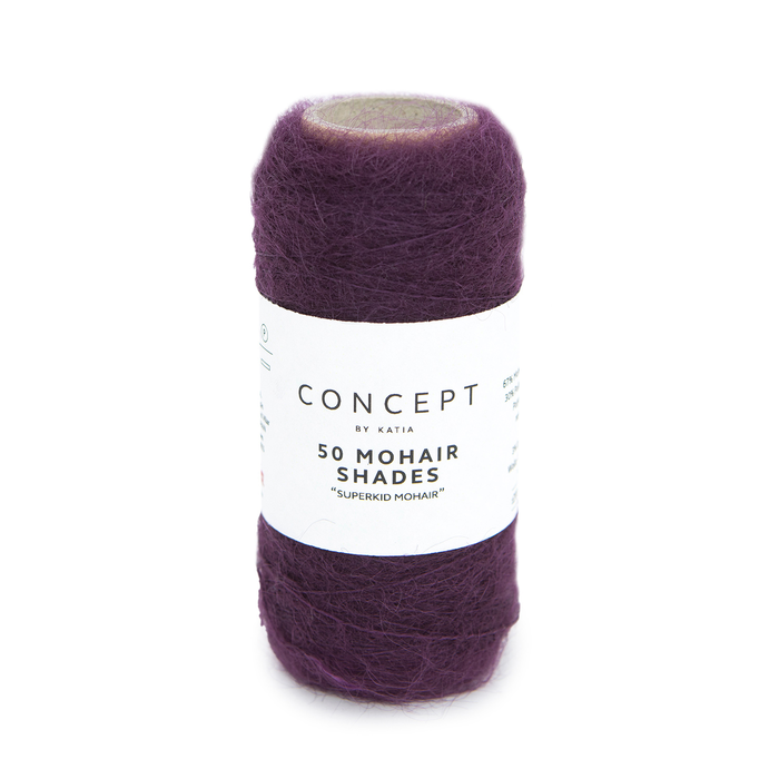 Katia 50 Mohair Shades 55 Violet pourpre