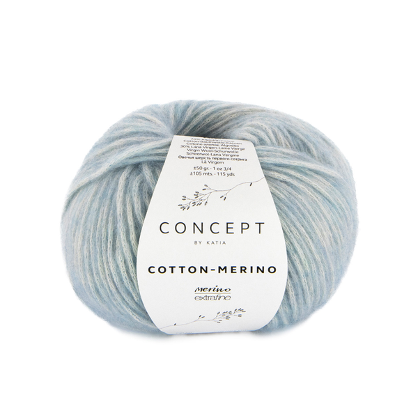Katia Cotton-Merino 142 Bleu colombe