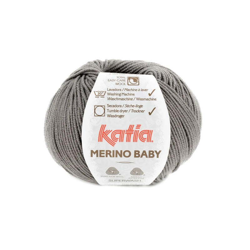 Katia Merino Baby 095 Gris beige