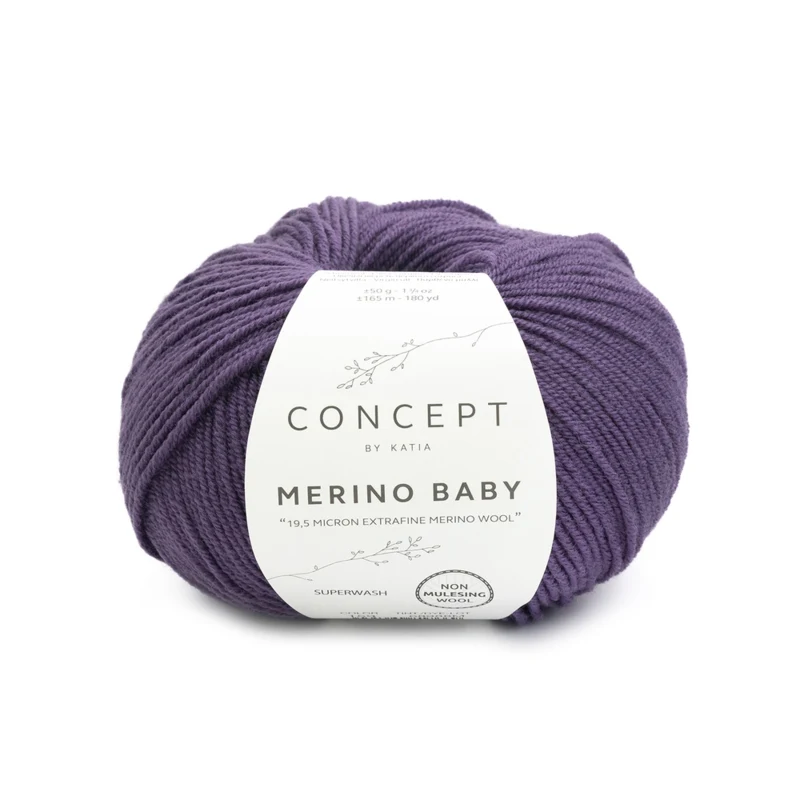 Katia Concept Merino Baby 159 Violet foncé