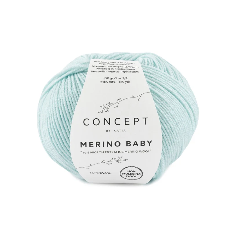 Katia Concept Merino Baby 073 Vert blanchâtre