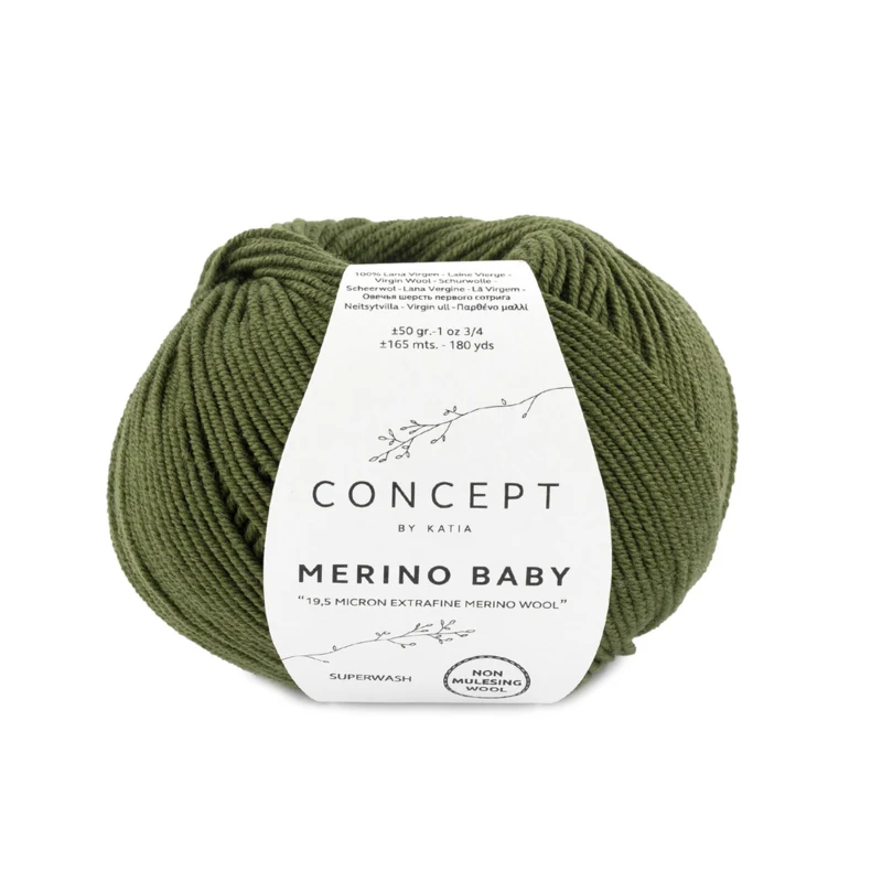 Katia Concept Merino Baby 026 Vert foncé