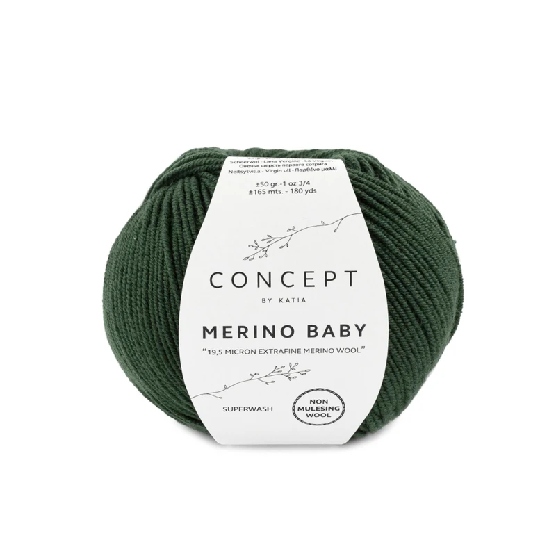 Katia Concept Merino Baby 085 Vert foncé