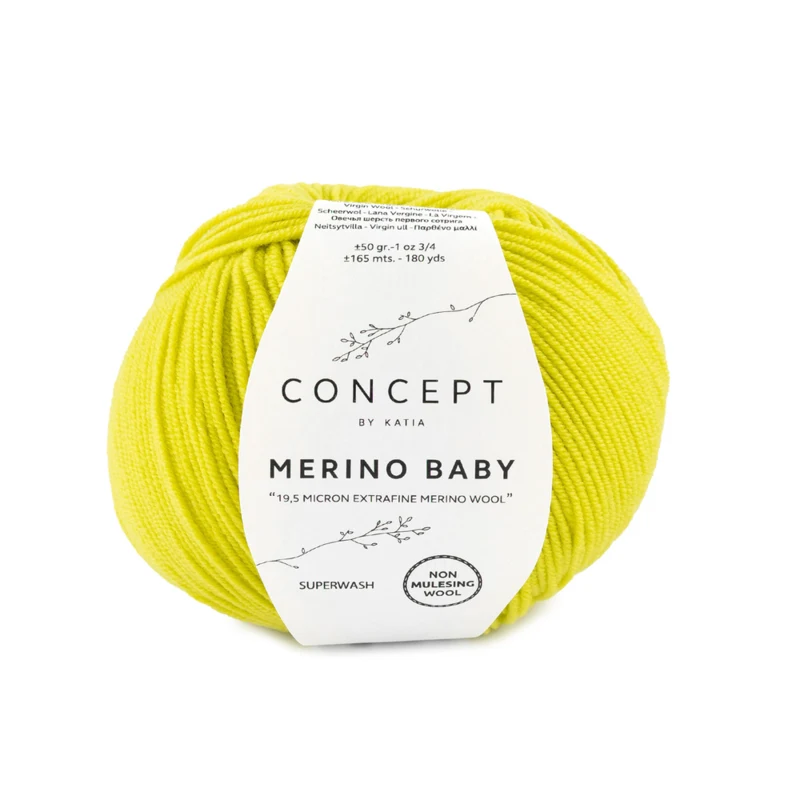Katia Concept Merino Baby 154 Vert lumineux