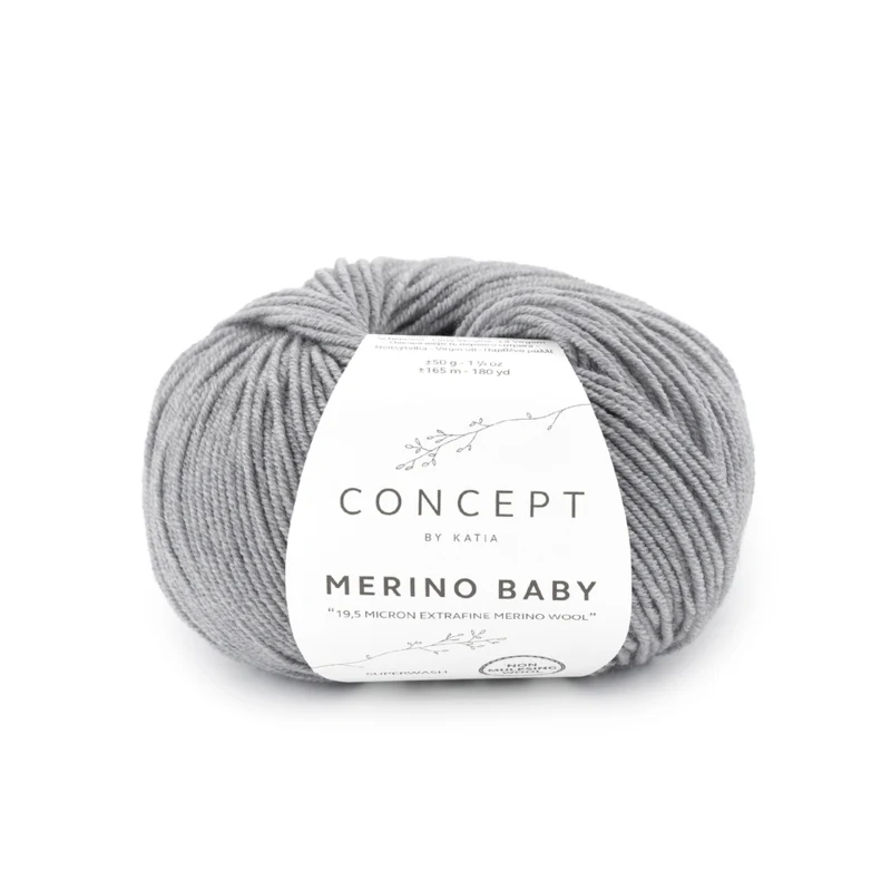 Katia Concept Merino Baby 161 Gris moyen