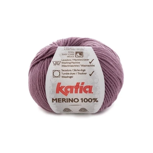 Katia Merino 100% 080 Violet pastel