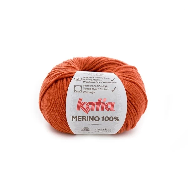 Katia Merino 100% 020 Orange profond