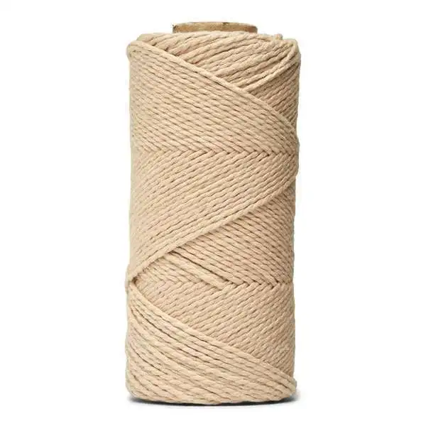 LindeHobby Macrame Lux, Rope Yarn, 2 mm 05 Beige