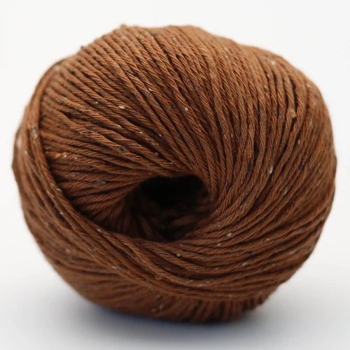 Erika Knight Gossypium Cotton Tweed 33 Brun noix
