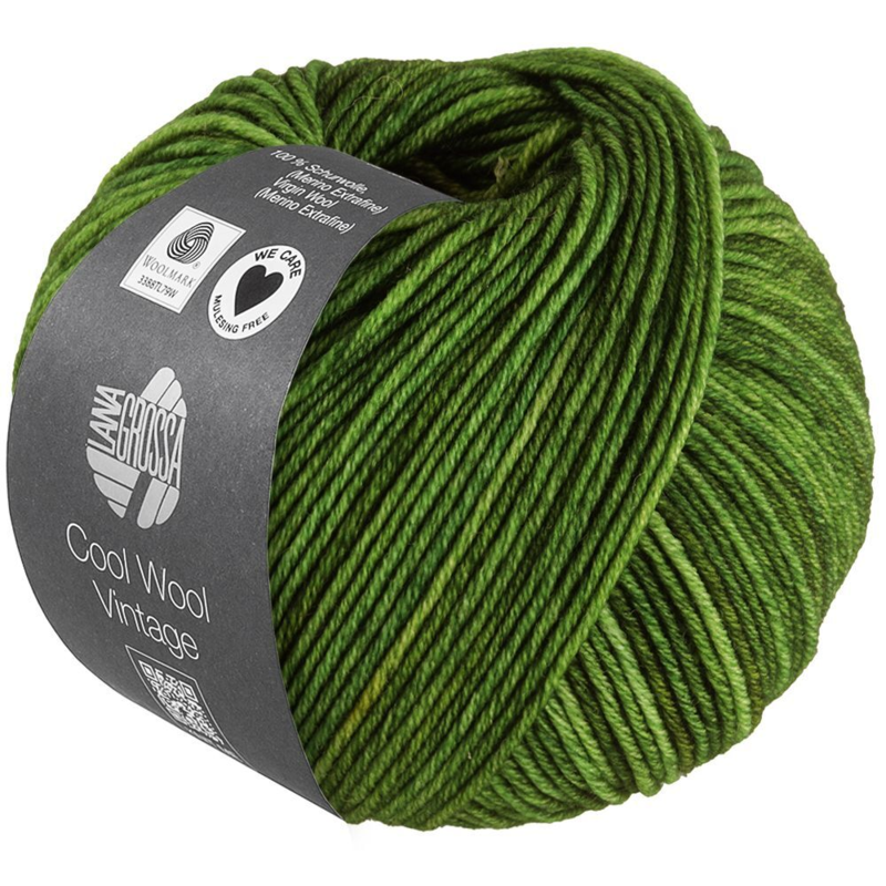 Lana Grossa Cool Wool Vintage 92 Vert gazon