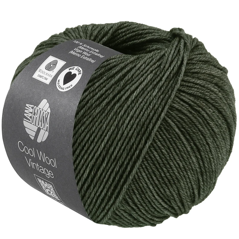 Lana Grossa Cool Wool Vintage 93 Vert forêt