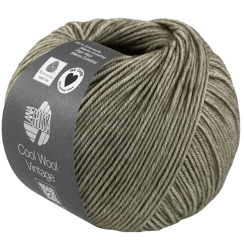 Lana Grossa Cool Wool Vintage 95 Gris ciment