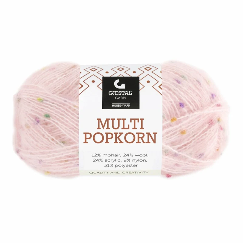 Gjestal Multi Popkorn 504 Rose clair