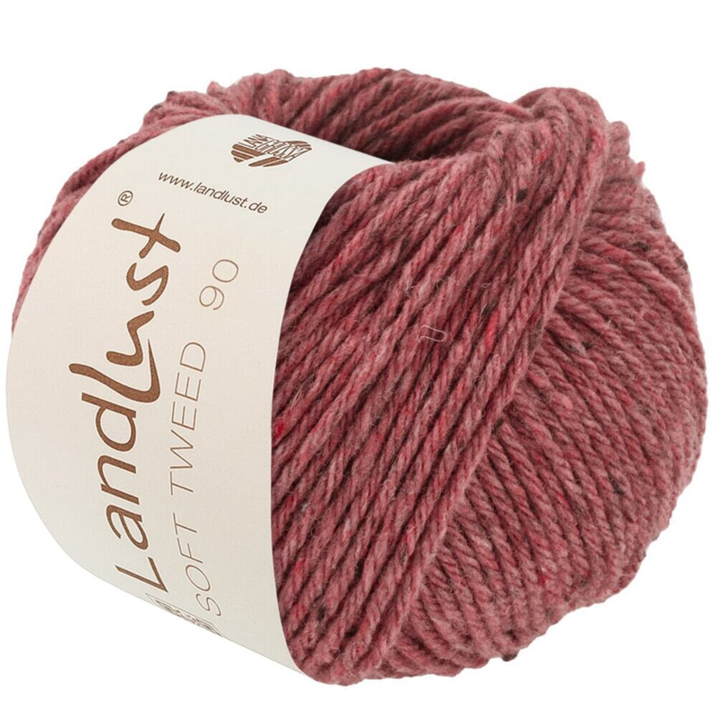 Lana Grossa Landlust Soft Tweed 90 28 Vieux rose chiné