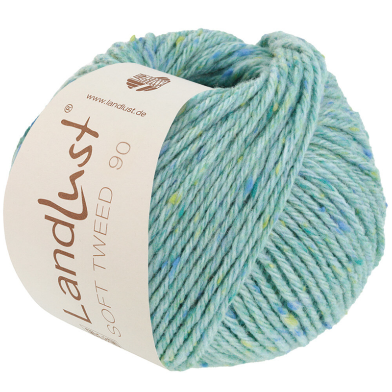 Lana Grossa Landlust Soft Tweed 90 20 Turquoise chiné