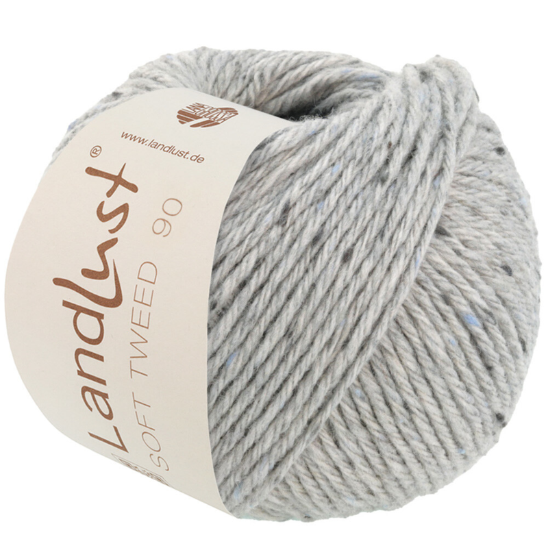 Lana Grossa Landlust Soft Tweed 90 17 Gris clair chiné