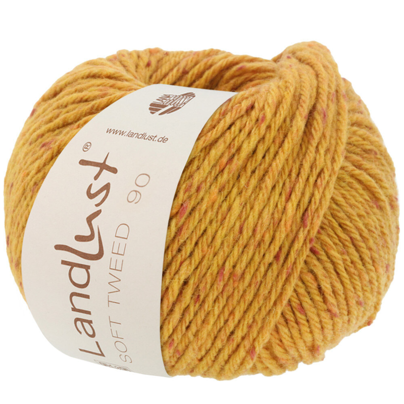 Lana Grossa Landlust Soft Tweed 90 08 Brun doré chiné