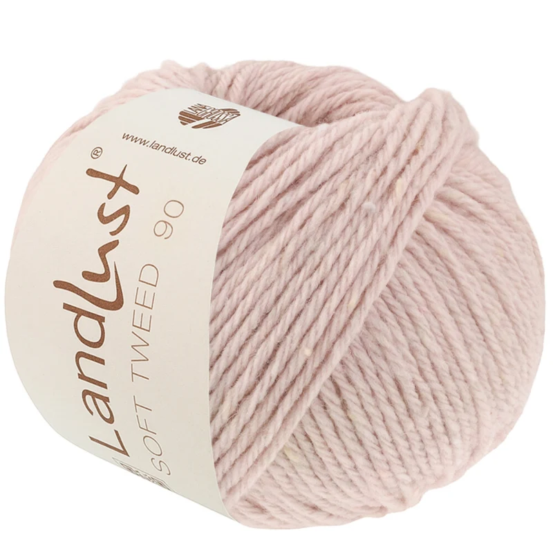 Lana Grossa Landlust Soft Tweed 90 31 Zachtroze gemêleerd