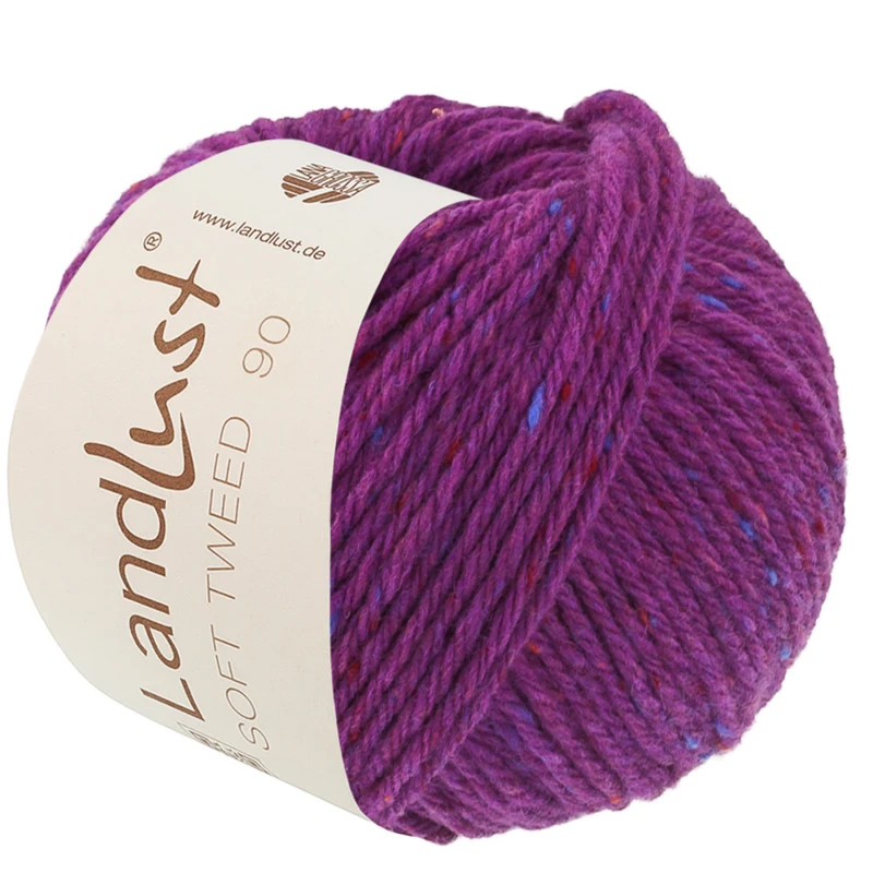 Lana Grossa Landlust Soft Tweed 90 33 Violet gemêleerd