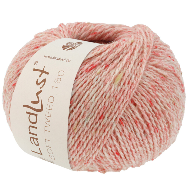 Lana Grossa Landlust Soft Tweed 180 112 Rouge clair chiné