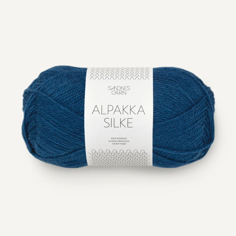 Sandnes Alpakka Silke 6063 Bleu Encre