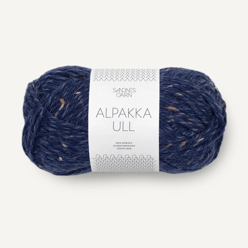 Sandnes Alpakka Ull 5585 Tweed Bleu Marine