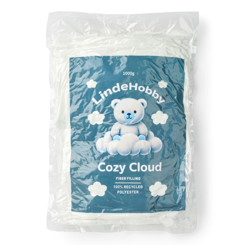 LindeHobby Cozy Cloud Ouate de Remplissage Recyclée 1000 g