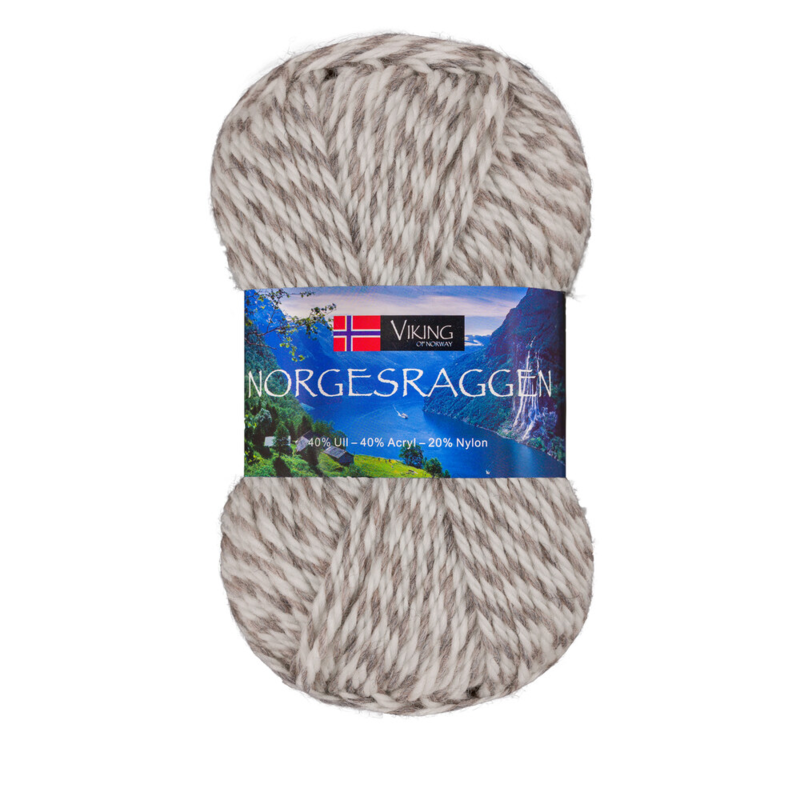 Viking Norgesraggen 820 Blanc/gris