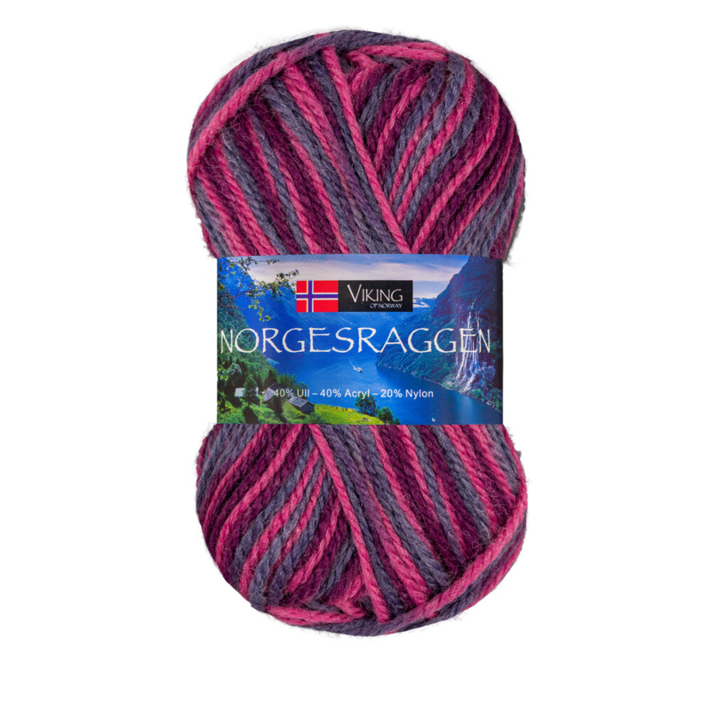 Viking Norgesraggen 866 Multi rose/violet