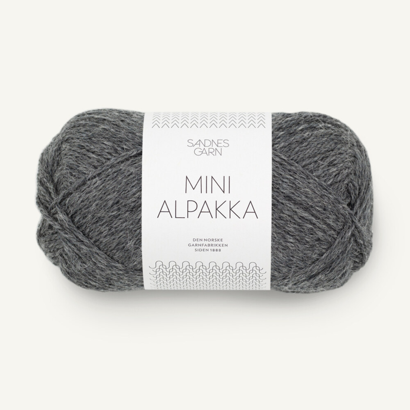 Sandnes Mini Alpakka 1053 Gris foncé chiné