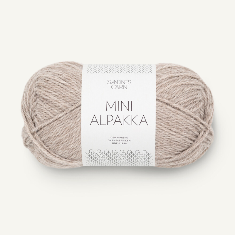 Sandnes Mini Alpakka 2650 Beige gris chiné