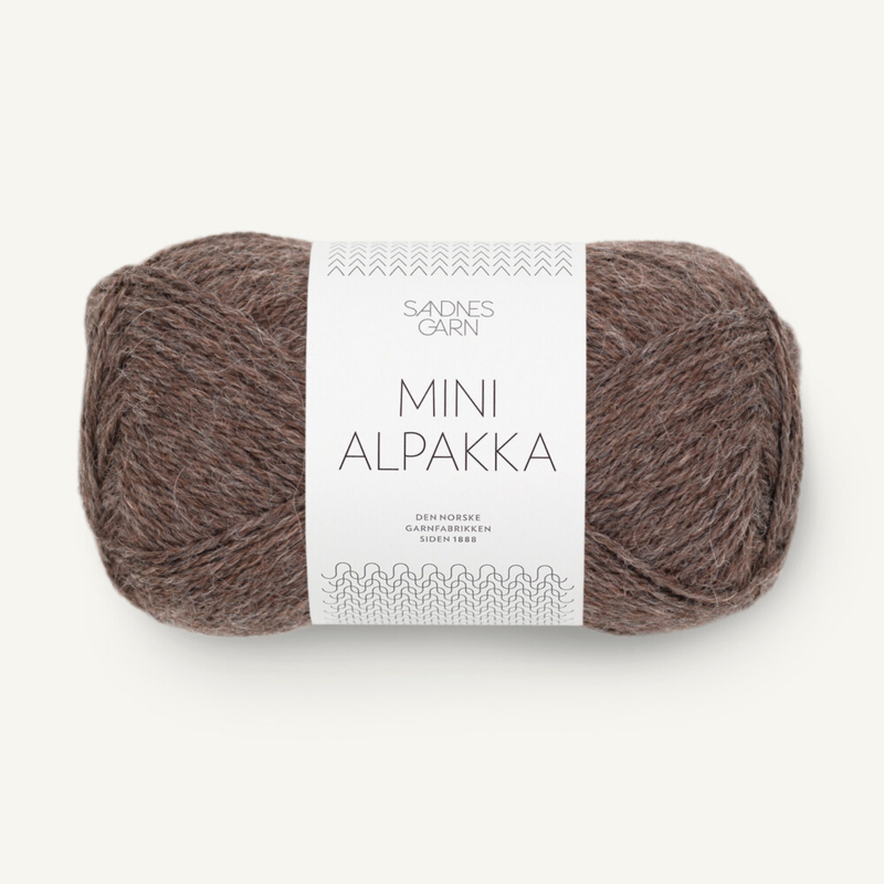 Sandnes Mini Alpakka 2652 Brun moyen chiné