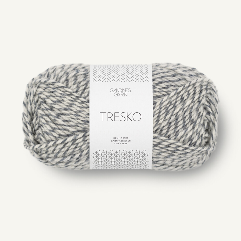 Sandnes Tresko 1022 Gris/Blanc