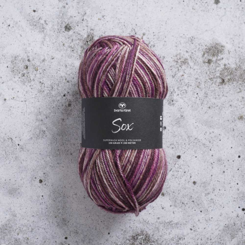 Svarta Fåret Sox 150 g 802 Fleur de coleus