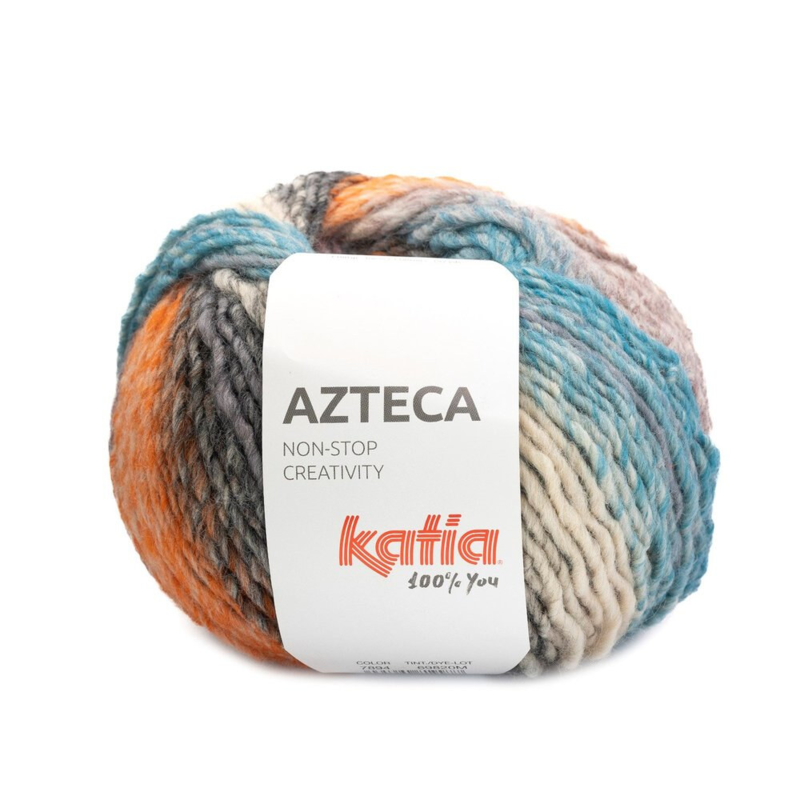 Katia Azteca 94 Orange-bleu-gris