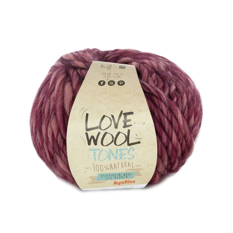 Katia Love Wool Tones 200 Rouge Bourgogne