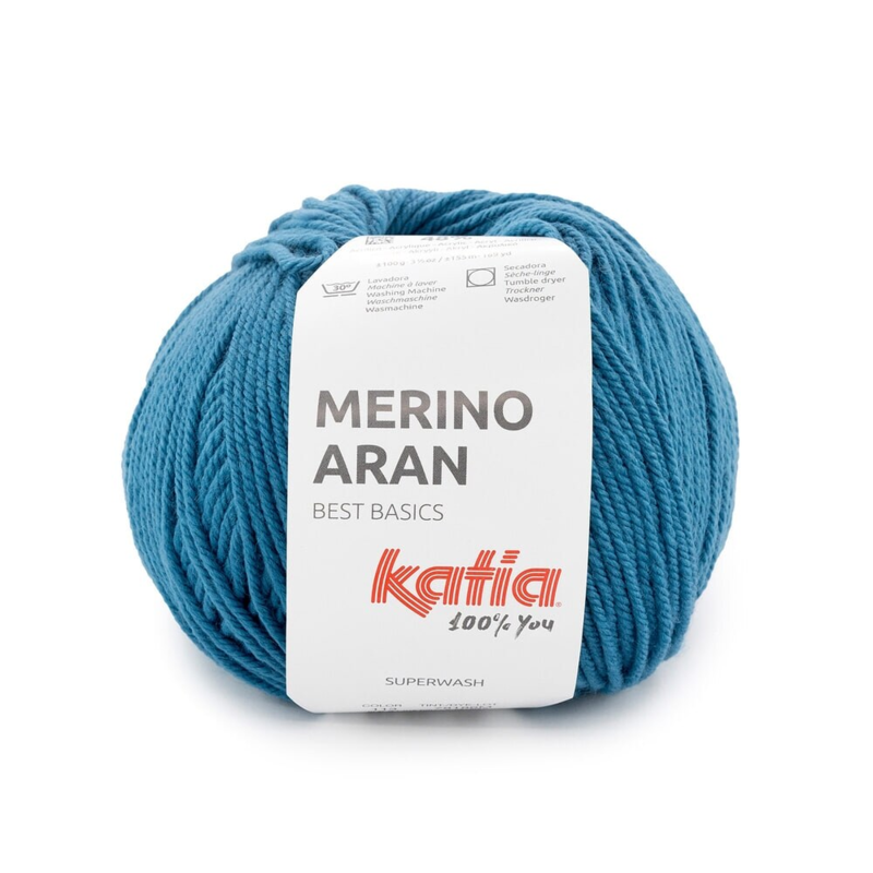 Katia Merino Aran 113 Bleu persan