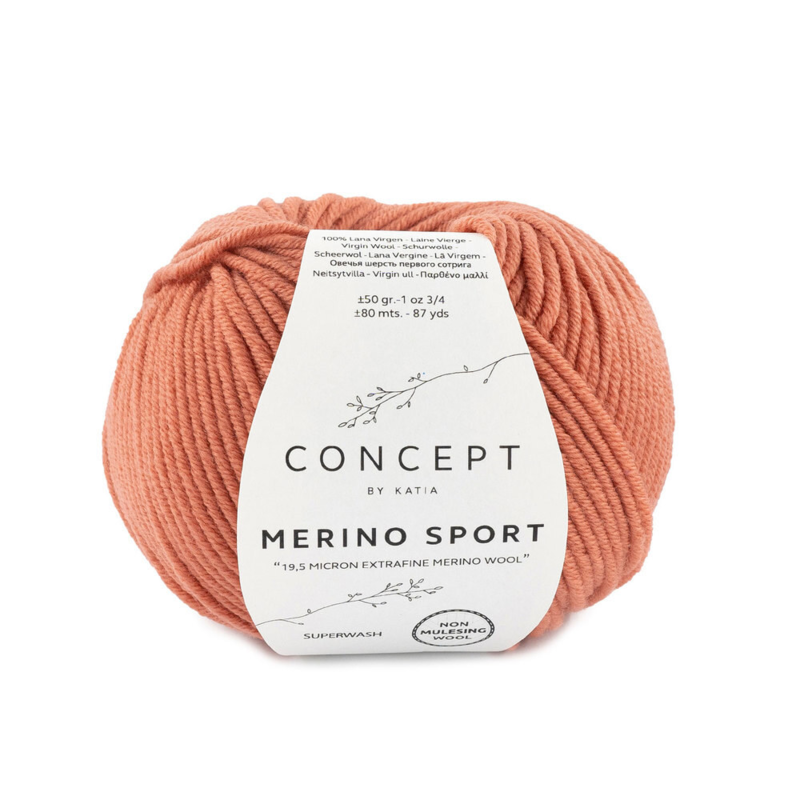 Katia Concept Merino Sport 062 Rose saumon