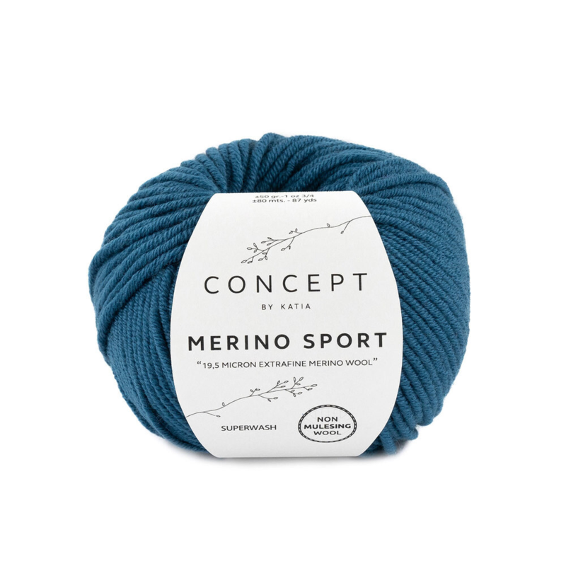 Katia Concept Merino Sport 033 Turquoise foncé