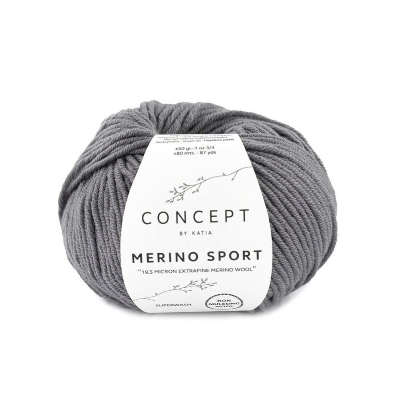 Katia Concept Merino Sport 011 Gris foncé