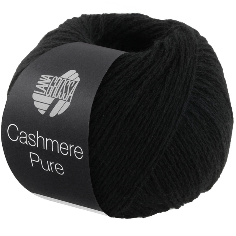 Lana Grossa Cashmere Pure 08 Noir