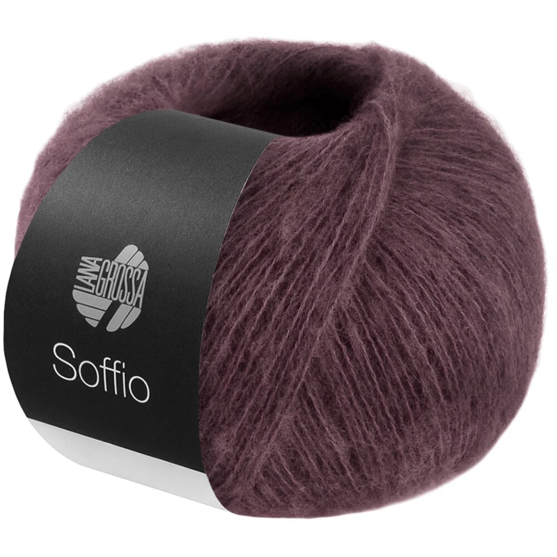 Lana Grossa Soffio 41 Brun foncé
