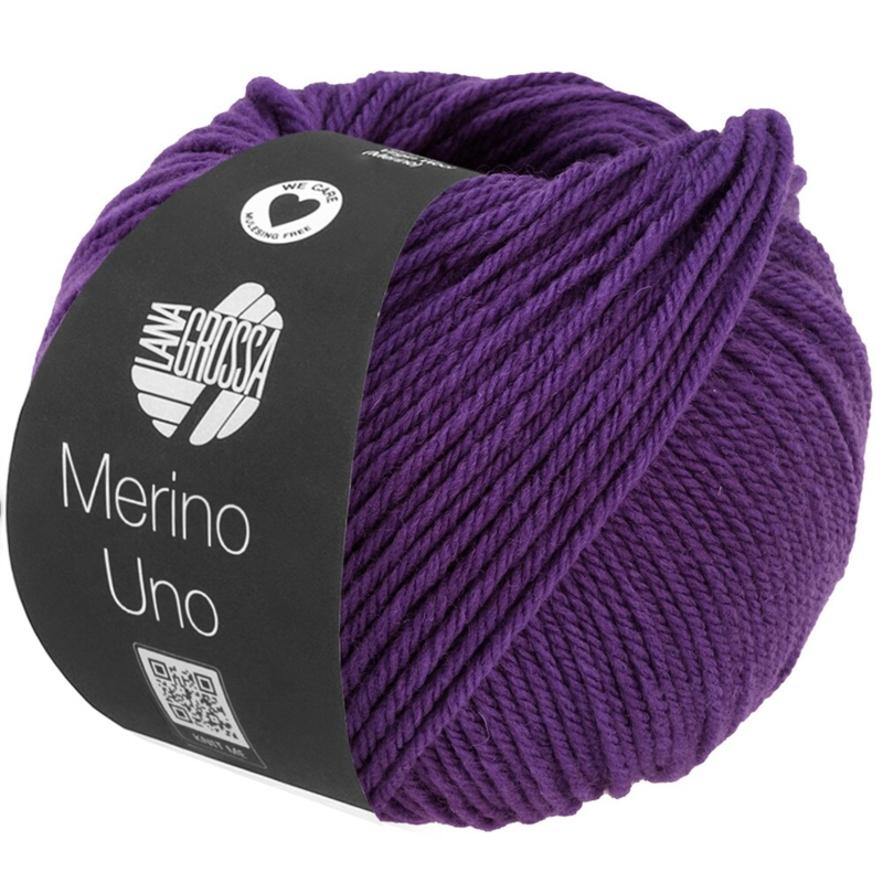 Lana Grossa Merino Uno 80 Violet Foncé