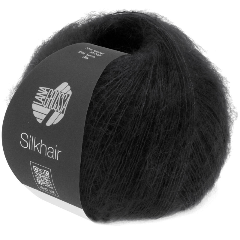 Lana Grossa Silkhair 014 Noir