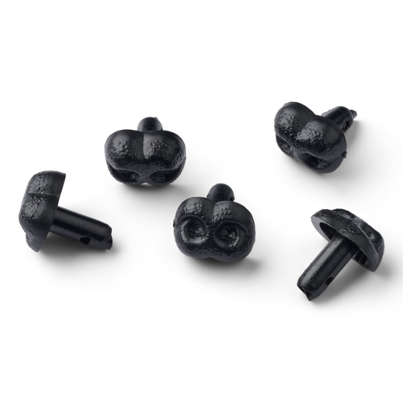 HobbyArts Nez de Sécurité, Noir 5 pcs 15 mm