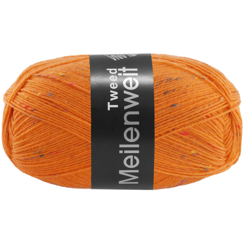 Lana Grossa Meilenweit 100 Tweed 176 Orange