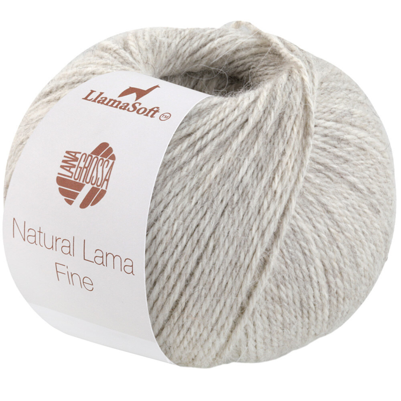 Lana Grossa Natural Lama Fine 112 Beige gris