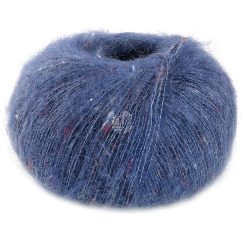 Lana Grossa Natural Superkid Tweed 619 Bleu foncé