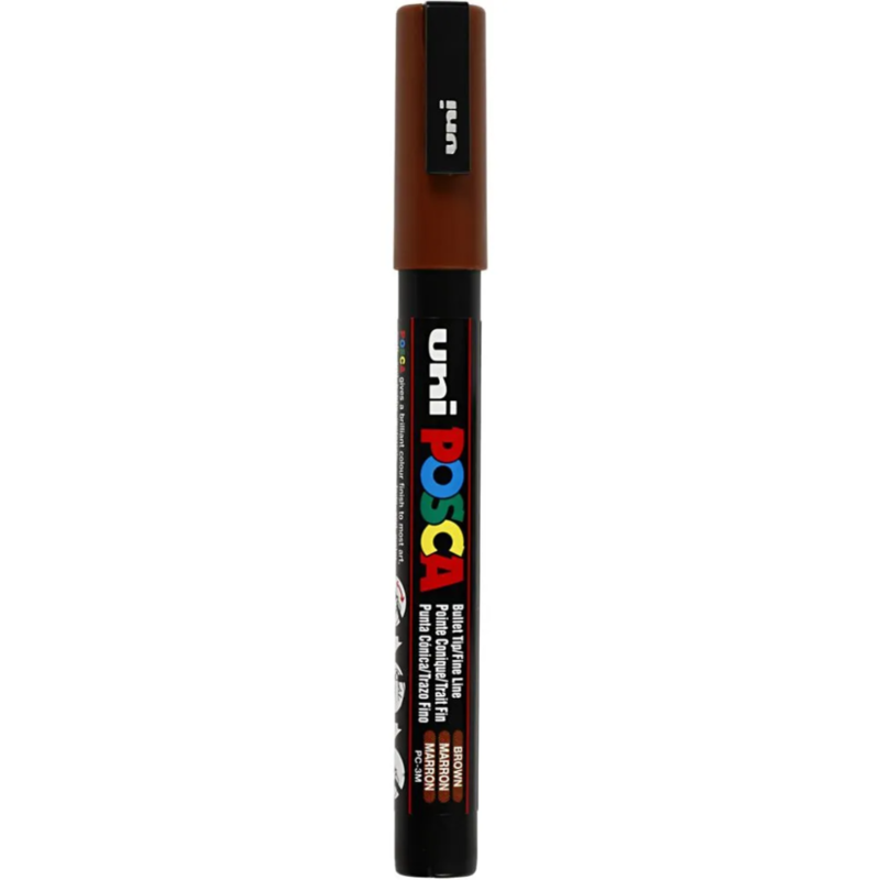 Marqueur Posca, 0,9-1,3 mm, 1 pc. Marron